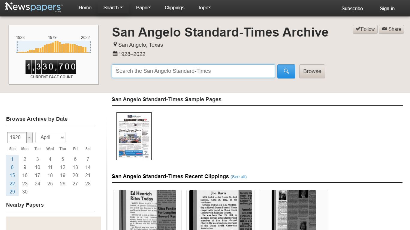 San Angelo Standard-Times Archive - Newspapers.com